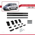 Toyota Corolla Verso 2 (AR10) 2004-2010 Arası ile Uyumlu BASIC Model Ara Atkı Tavan Barı Siyah 2 Adet