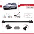 Kia Carens Post-Facelift 2002-2006 Arası ile Uyumlu FLY Model Ara Atkı Tavan Barı Gri 3 Adet
