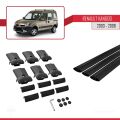 Renault Kangoo (X76) Post-Facelift 2003-2008 Arası ile Uyumlu FLY Model Ara Atkı Tavan Barı Siyah 3 Adet