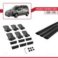Peugeot Partner 2 Tepee 2008-2018 Arası ile Uyumlu FLY Model Ara Atkı Tavan Barı Siyah 3 Adet