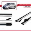 Toyota Corolla Verso 2 (AR10) 2004-2010 Arası ile Uyumlu BASIC Model Ara Atkı Tavan Barı Gri 2 Adet