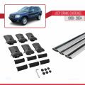 Jeep Grand Cherokee 2 (WJ) 1999-2004 Arası ile Uyumlu FLY Model Ara Atkı Tavan Barı Gri 3 Adet