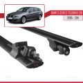 BMW 3 Serisi (E91) Touring 2005-2011 Arası ile Uyumlu HOOK Model Ara Atkı Tavan Barı Siyah 2 Adet