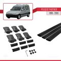 Peugeot Partner Pre-Facelift 1996-2003 Arası ile Uyumlu FLY Model Ara Atkı Tavan Barı Siyah 3 Adet