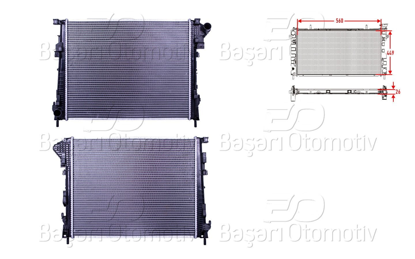 Renault Trafic 2.0 DCI 2007> Vivaro 2.0 C Su Radyatörü