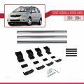 Toyota Corolla Verso (E120) 2001-2004 Arası ile Uyumlu BASIC Model Ara Atkı Tavan Barı Gri 2 Adet