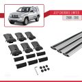 Jeep Cherokee 4 (KK) 2008-2013 Arası ile Uyumlu FLY Model Ara Atkı Tavan Barı Gri 3 Adet