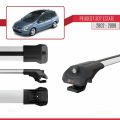 Peugeot 307 SW 2002-2008 Arası ile Uyumlu ACE-1 Ara Atkı Tavan Barı Gri 3 Adet