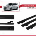 Ssangyong Turismo 2012-2019 Arası ile Uyumlu BASIC Model Ara Atkı Tavan Barı Siyah 3 Adet