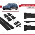 BMW 3 Series E91 Touring 2006-2011 Arası ile Uyumlu FLY Model Ara Atkı Tavan Barı Siyah 2 Adet