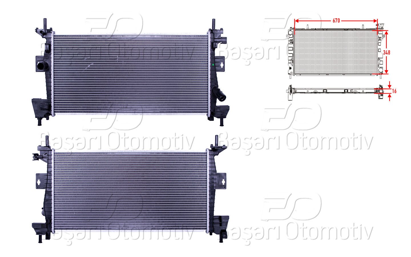 Ford Focus 1.6 Benzin 2011 ve Üzeri Su Radyatörü