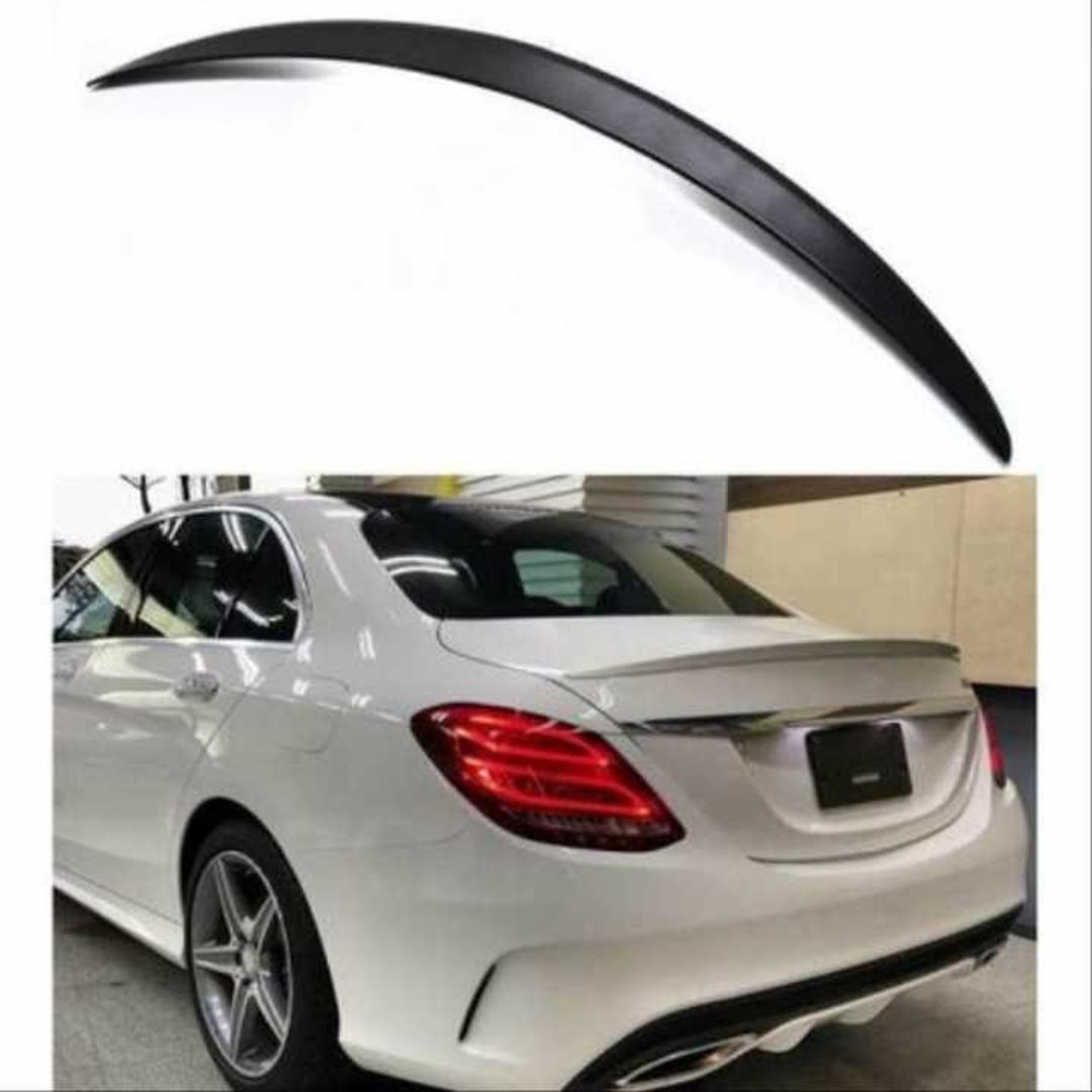 Mercedes W205 C Serisi (2015-2021) Arası Uyumlu AMG Görünüm Spoiler / Piano Black