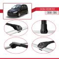 Skoda Roomster 2006-2015 Arası ile Uyumlu ACE-1 Ara Atkı Tavan Barı Siyah 2 Adet