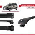 Peugeot Partner 2 Tepee 2008-2018 Arası ile Uyumlu ACE-1 Ara Atkı Tavan Barı Siyah 2 Adet
