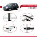 Toyota Corolla Spacio (E110) 1997-2001 Arası ile Uyumlu BASIC Model Ara Atkı Tavan Barı Gri 2 Adet