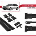 Audi A6 Avant 2001-2005 Arası ile Uyumlu FLY Model Ara Atkı Tavan Barı Siyah 2 Adet