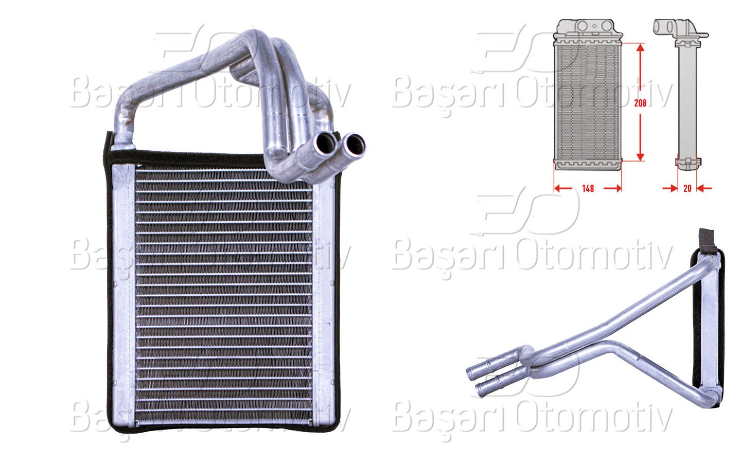 Hyundai Tucson Kia Sportage 2004 ve Sonrası Uyumlu Kalorifer Radyatörü