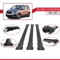 Opel Combo E Cargo 2019-2022 Arası ile Uyumlu FLY Model Ara Atkı Tavan Barı Siyah 3 Adet