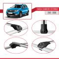 Dacia Sandero Stepway 2 2012-2020 Arası ile Uyumlu ACE-1 Ara Atkı Tavan Barı Gri 2 Adet