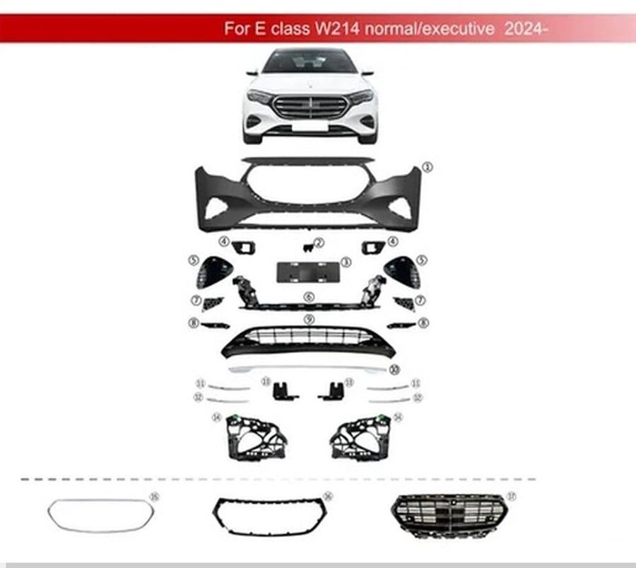 Mercedes-Benz W214 2024 Ön Tampon Set (Exclusive)