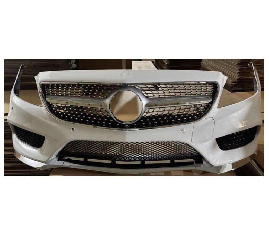 Mercedes-Benz CLS W218 2015- Ön Tampon AMG Set (Beyaz Bo+Panjur)