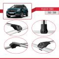 Peugeot 2008 (A94) 2013-2019 Arası ile Uyumlu ACE-1 Ara Atkı Tavan Barı Gri 3 Adet