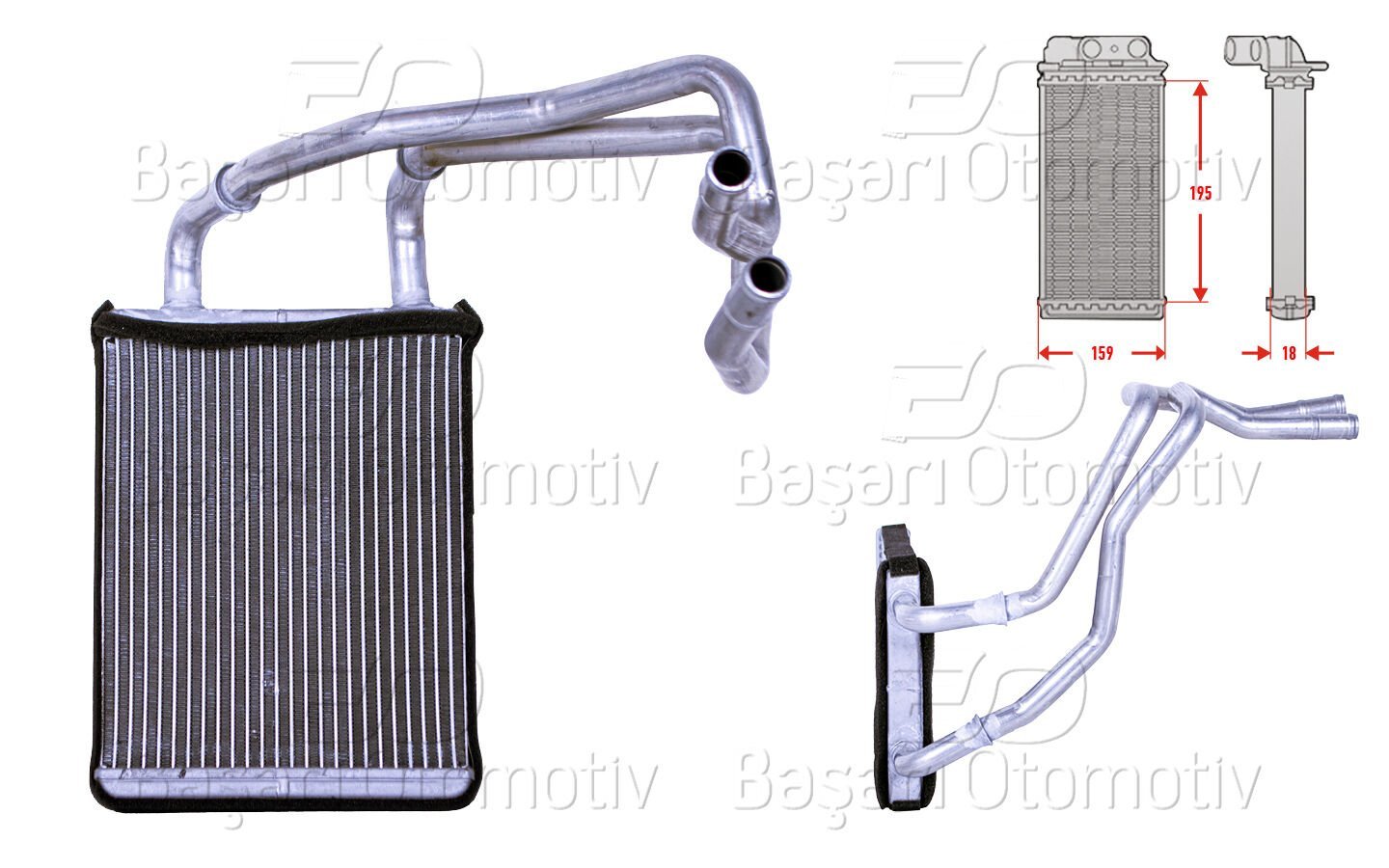 Kia Cerato 2004 ve Sonrası Uyumlu Kalorifer Radyatörü