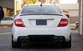 Mercedes W204 C Serisi (2007-2014) Arası Uyumlu AMG Görünüm Spoiler - Piano Black