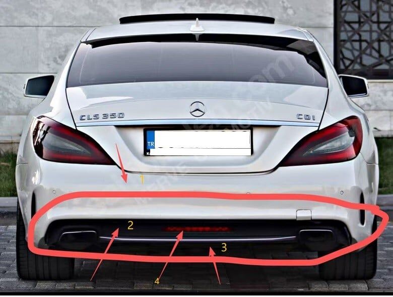 Mercedes-Benz W218 Arka Tampon AMG Seti 2015-