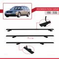 VW Passat B5 Variant 1996-2005 Arası ile Uyumlu BASIC Model Ara Atkı Tavan Barı Siyah 2 Adet