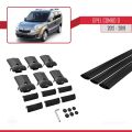Opel Combo D 2012-2018 Arası ile Uyumlu FLY Model Ara Atkı Tavan Barı Siyah 3 Adet