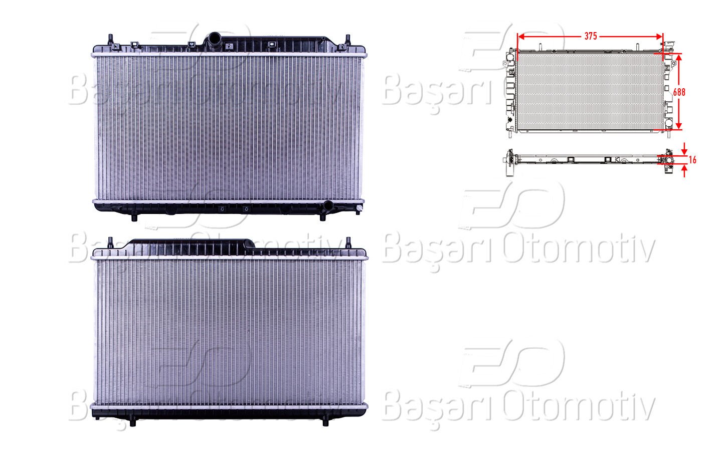 Chery Alia 1.6 2011-2012 Su Radyatörü