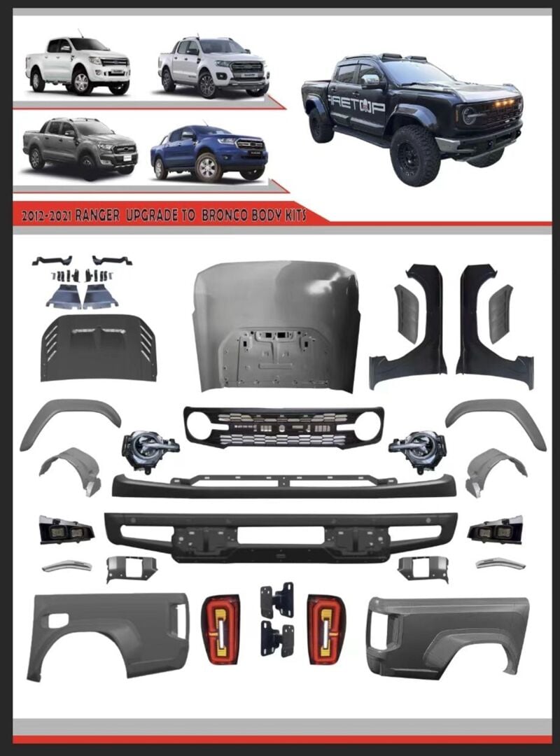 Ford Ranger T6-T7-T8 Bronco Body Kit