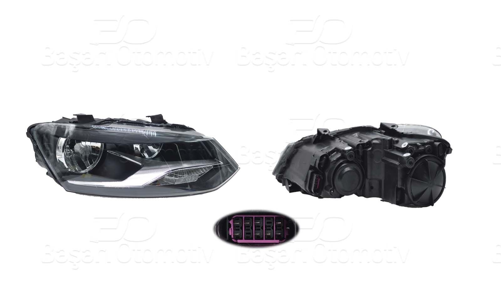 Volkswagen Polo 2009-2014 Hella Tipi Far Sağ