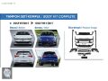 Volkswagen Golf 8 R 2020 Sonrası Tampon Seti (Ön-Arka-Yan, Komple)