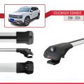 Volkswagen Teramont (CA1) 2018-2024 Arası ile Uyumlu ACE-1 Ara Atkı Tavan Barı Gri 2 Adet