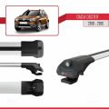 Dacia Duster (HS) Pre-Facelift 2010-2013 Arası ile Uyumlu ACE-1 Ara Atkı Tavan Barı Gri 2 Adet