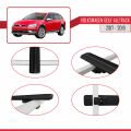 VW Golf Alltrack Mk7 2017-2019 Arası ile Uyumlu BASIC Model Ara Atkı Tavan Barı Siyah 2 Adet