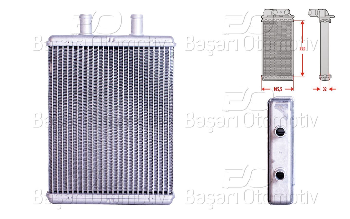 Iveco Daily 4 2006-2011 ve Daily V 2011-2014 Uyumlu Kalorifer Radyatörü