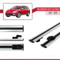 VW Golf Alltrack Mk7 2017-2019 Arası ile Uyumlu BASIC Model Ara Atkı Tavan Barı Gri 2 Adet