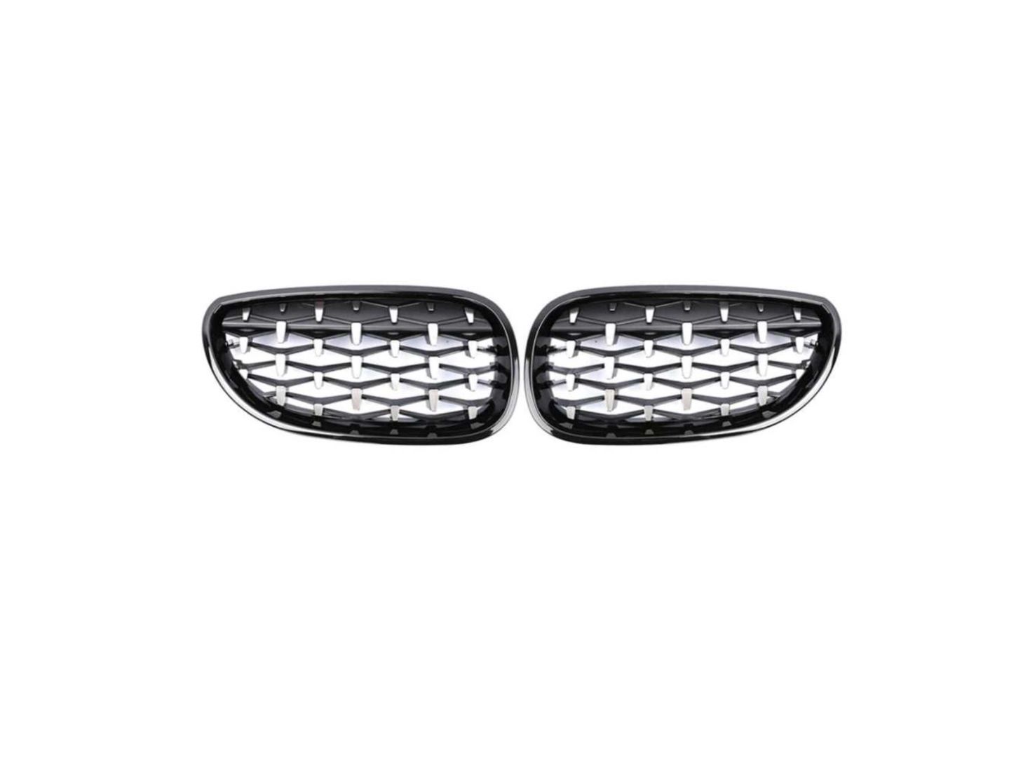 Bmw 5 Serisi E60 2004-2009 Uyumlu Dıamond Panjur ( Böbrek ) Pıano Black