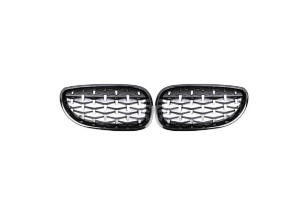 BMW 5 Serisi E60 Diamond Böbrek Panjur Piano Black