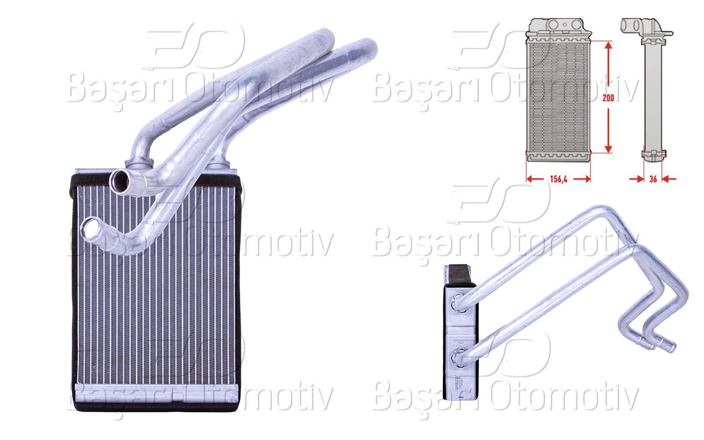 Nissan X-Trail I (T30) 2001-2013 Uyumlu Kalorifer Radyatörü