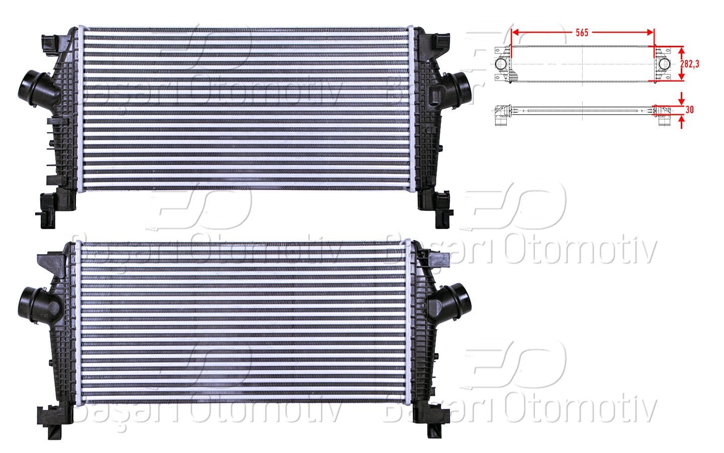 Opel Astra J 2010 ve Sonrası Uyumlu Turbo Radyatörü (Intercooler)