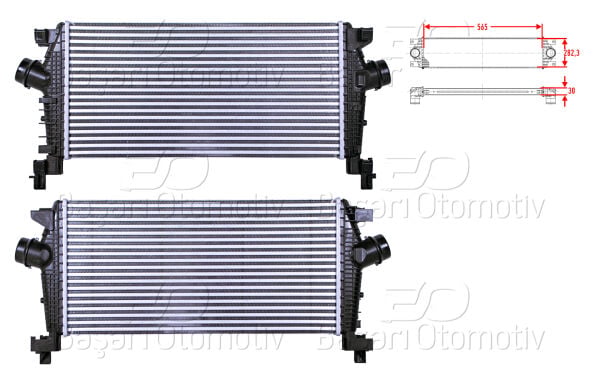 Opel Astra J 2010 ve Sonrası Uyumlu Turbo Radyatörü (Intercooler)