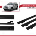 Mercedes M Class (W163) 1998-2005 Arası ile Uyumlu BASIC Model Ara Atkı Tavan Barı Siyah 3 Adet