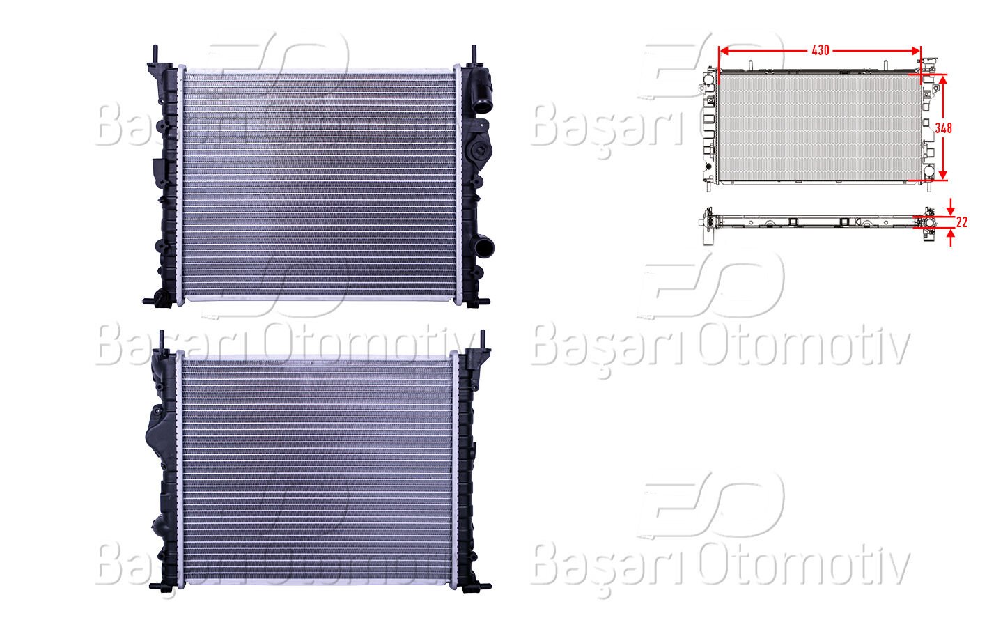 Renault Megane Clio 95-02 Su Radyatörü