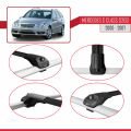 Mercedes C Class 2 (S203) 2000-2007 Arası ile Uyumlu ACE-1 Ara Atkı Tavan Barı Siyah 2 Adet