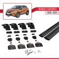 Renault Captur 2 2019 ve Sonrası ile Uyumlu ACE-2 Ara Atkı Tavan Barı Siyah 2 Adet