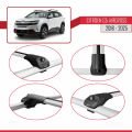 Citroen C5 Aircross 2018 ve Sonrası ile Uyumlu ACE-1 Ara Atkı Tavan Barı Gri 2 Adet